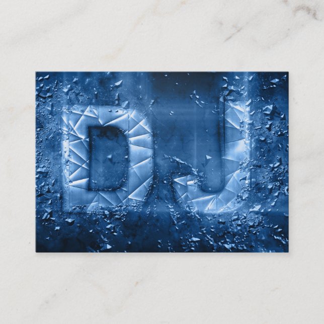 Tarjeta de visita de estallido azul profesional (Anverso)