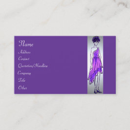 Tarjeta de visita de estilo de moda