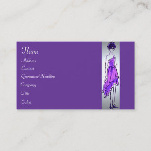 Tarjeta de visita de estilo de moda