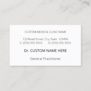 Tarjeta de visita de estilo humilde y Minimalista