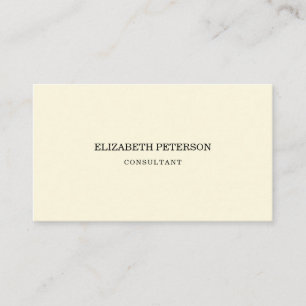 Tarjeta de visita de estilo minimalista.