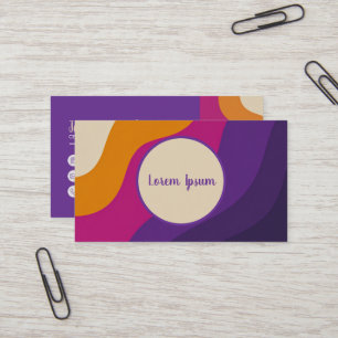 Tarjeta de visita de estilo retro minimalista