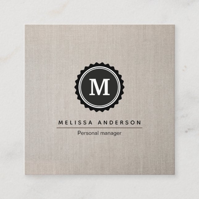 Tarjeta de visita de estilo sencillo. (Anverso)