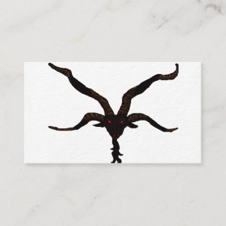 Tarjeta de visita de estrella negra volcánica