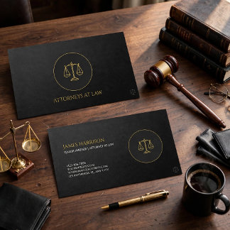 Tarjeta de visita de estudio de abogados de oro ne