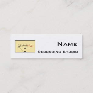 Tarjeta de visita de estudio de grabación