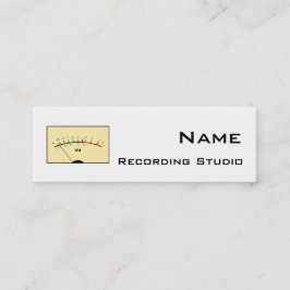 Tarjeta de visita de estudio de grabación