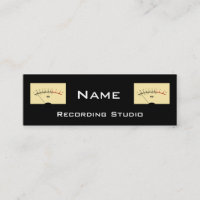 Tarjeta de visita de estudio de grabación
