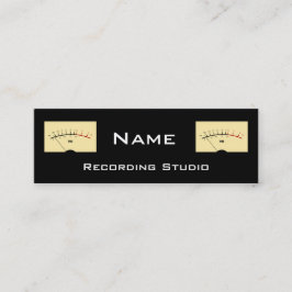 Tarjeta de visita de estudio de grabación