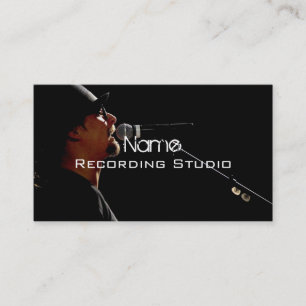Tarjeta de visita de estudio de grabación