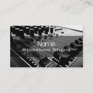 Tarjeta de visita de estudio de grabación