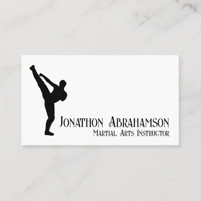 Tarjeta de visita de estudio de instructor de arte (Anverso)