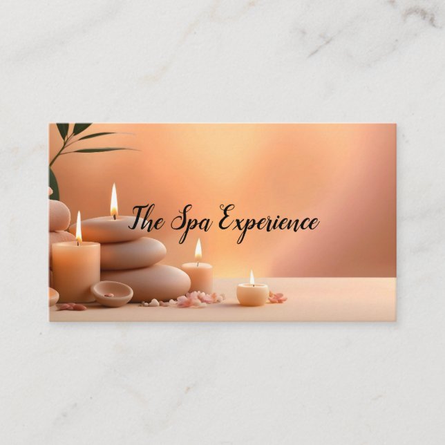 TARJETA DE VISITA DE EXPERIENCIA DE SPA (Anverso)