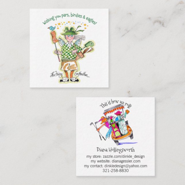 Tarjeta de visita de Fairy GolfMother (Anverso / Reverso)