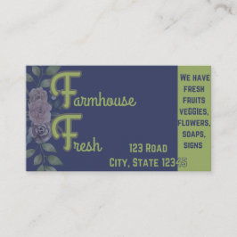 Tarjeta de visita de Farmhouse