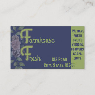 Tarjeta de visita de Farmhouse