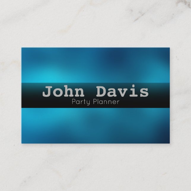 tarjeta de visita de fiesta Planner (Anverso)