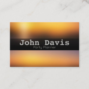 tarjeta de visita de fiesta Planner