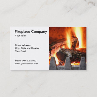 Tarjeta de visita de Fireplace Company
