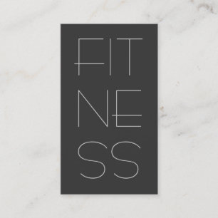 Tarjeta de visita de fitness profesional contempor