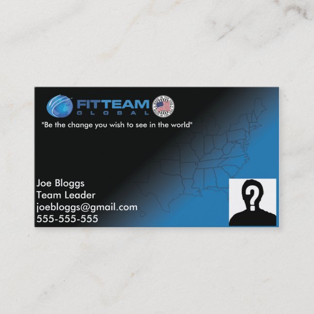 Tarjeta de visita de FitTeam (Anverso)