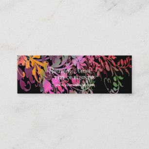 Tarjeta de visita de flores encantadoras