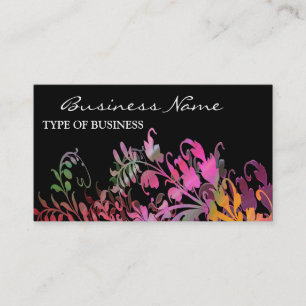 Tarjeta de visita de flores encantadoras