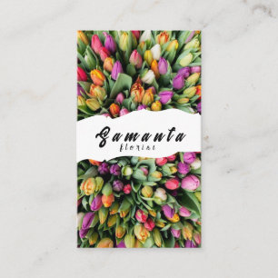 Tarjeta de visita de floristería