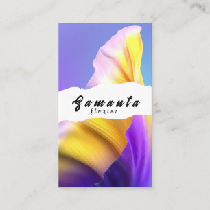 Tarjeta de visita de floristería
