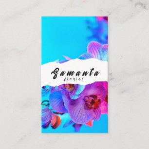 Tarjeta de visita de floristería
