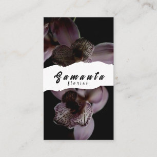 Tarjeta de visita de floristería