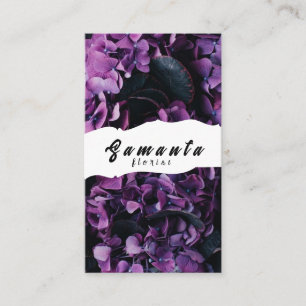 Tarjeta de visita de floristería