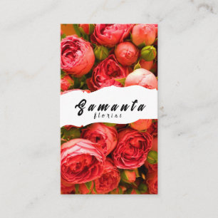 Tarjeta de visita de floristería