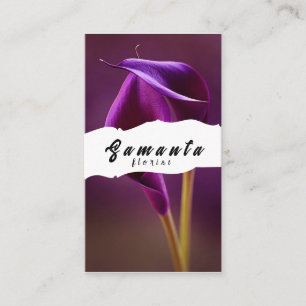 Tarjeta de visita de floristería
