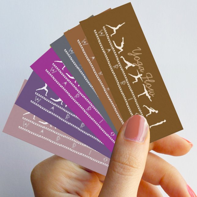 Tarjeta de visita de flujo de yoga (Yoga Business Cards in any color you like.)