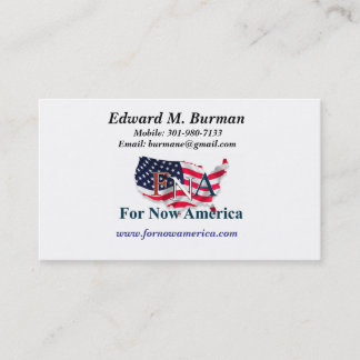 Tarjeta de visita de FNA Ed Burman