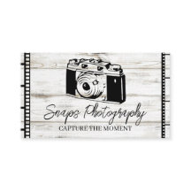 Tarjeta de visita de fotografía
