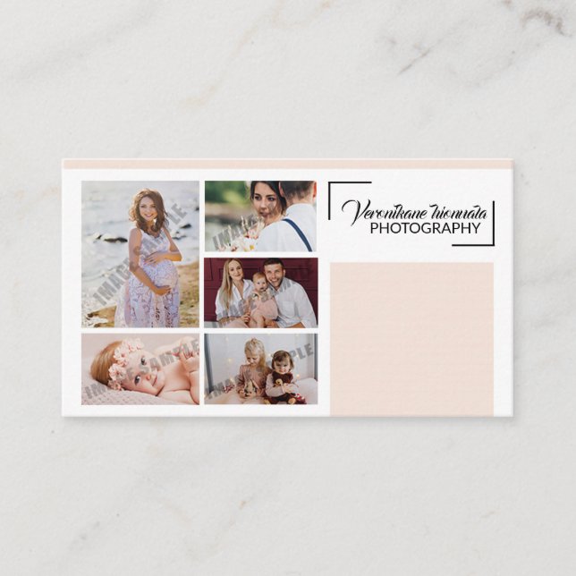 Tarjeta de visita de fotografía (Anverso)