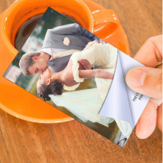 Tarjeta de visita de fotografía
