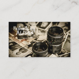 Tarjeta de visita de fotografía