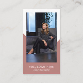 Tarjeta de visita de fotografía moderna para profe