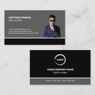Tarjeta de visita de fotografía personalizado