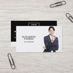 Tarjeta de visita de fotografía personalizado