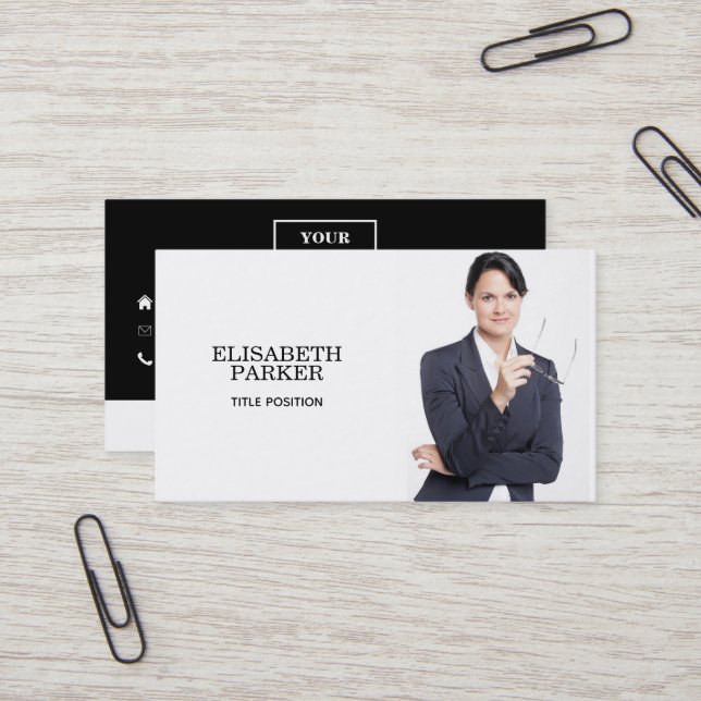 Tarjeta de visita de fotografía personalizado (Anverso/Reverso In Situ)