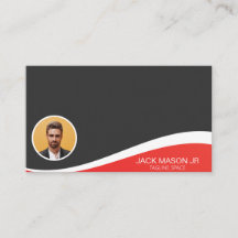 Tarjeta de visita de fotografía personalizado