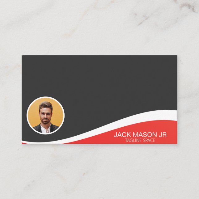 Tarjeta de visita de fotografía personalizado (Anverso)