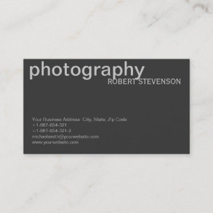 Tarjeta de visita de fotógrafo blanco gris