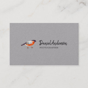 Tarjeta de visita de fotógrafo de pájaros Camachue