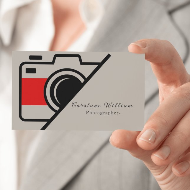 Tarjeta de visita de fotógrafo | Moderna (Subido por el creador)