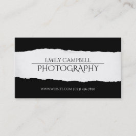 Tarjeta de visita de fotógrafo profesional